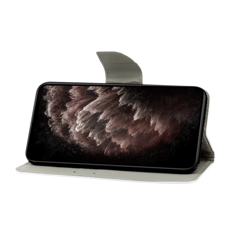 Horizontale Klapphülle aus Leder mit bemaltem Muster, Halter, Kartenfach und Geldbörse, für iPhone 13 Pro