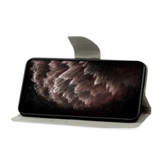 Horizontale Klapphülle aus Leder mit bemaltem Muster, Halter, Kartenfach und Geldbörse, für iPhone 13 Pro