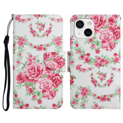 Painted Pattern Horizontal Flip Leather Case with Holder & Card Slot & Wallet, For iPhone 13