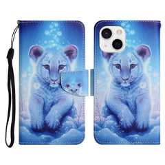 Painted Pattern Horizontal Flip Leather Case with Holder & Card Slot & Wallet, For iPhone 13