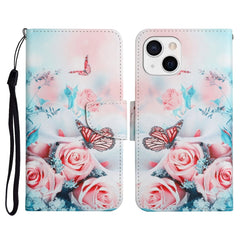 Painted Pattern Horizontal Flip Leather Case with Holder & Card Slot & Wallet, For iPhone 13 mini