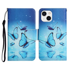 Painted Pattern Horizontal Flip Leather Case with Holder & Card Slot & Wallet, For iPhone 13 mini