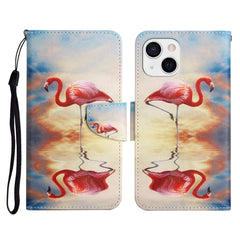 Painted Pattern Horizontal Flip Leather Case with Holder & Card Slot & Wallet, For iPhone 13 mini