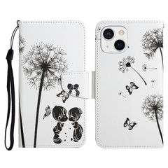 Painted Pattern Horizontal Flip Leather Case with Holder & Card Slot & Wallet, For iPhone 13 mini