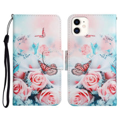 Painted Pattern Horizontal Flip Leather Case with Holder & Card Slot & Wallet, For iPhone 12 mini