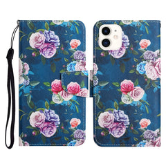 Painted Pattern Horizontal Flip Leather Case with Holder & Card Slot & Wallet, For iPhone 12 mini