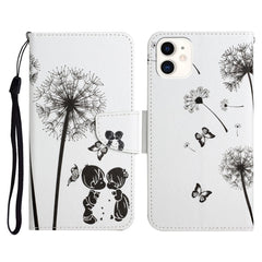 Painted Pattern Horizontal Flip Leather Case with Holder & Card Slot & Wallet, For iPhone 12 mini