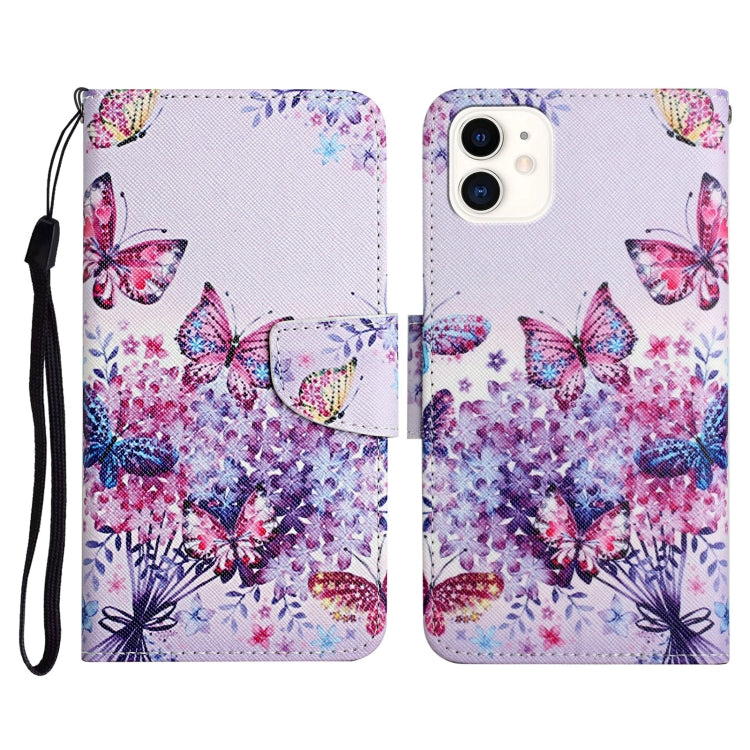 Painted Pattern Horizontal Flip Leather Case with Holder & Card Slot & Wallet, For iPhone 11