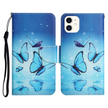 Painted Pattern Horizontal Flip Leather Case with Holder & Card Slot & Wallet, For iPhone 11