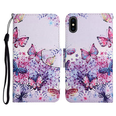 Painted Pattern Horizontal Flip Leather Case with Holder & Card Slot & Wallet, For iPhone XS Max