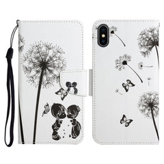 Painted Pattern Horizontal Flip Leather Case with Holder & Card Slot & Wallet, For iPhone XS Max