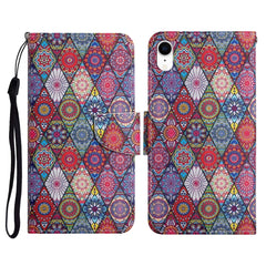 Painted Pattern Horizontal Flip Leather Case with Holder & Card Slot & Wallet, For iPhone XR