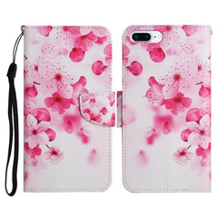 Painted Pattern Horizontal Flip Leather Case with Holder & Card Slot & Wallet, For iPhone 8 Plus & 7 Plus