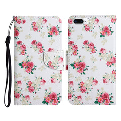 Painted Pattern Horizontal Flip Leather Case with Holder & Card Slot & Wallet, For iPhone 8 Plus & 7 Plus