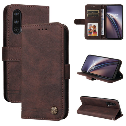 Skin Feel Life Tree Metal Button Horizontal Flip Leather Case with Holder & Card Slot & Wallet & Photo Frame & Strap, For OnePlus Nord 2 5G, For OnePlus Nord CE 5G, For OPPO Realme 7 5G / V5 5G, For Xiaomi Redmi 10