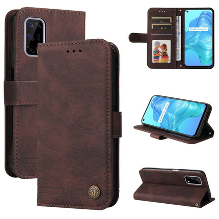 Skin Feel Life Tree Metal Button Horizontal Flip Leather Case with Holder & Card Slot & Wallet & Photo Frame & Strap, For OnePlus Nord 2 5G, For OnePlus Nord CE 5G, For OPPO Realme 7 5G / V5 5G, For Xiaomi Redmi 10