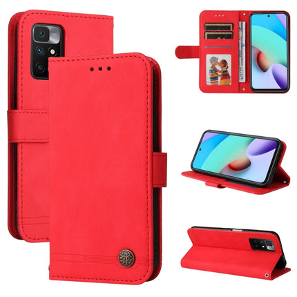 Skin Feel Life Tree Metal Button Horizontal Flip Leather Case with Holder & Card Slot & Wallet & Photo Frame & Strap, For OnePlus Nord 2 5G, For OnePlus Nord CE 5G, For OPPO Realme 7 5G / V5 5G, For Xiaomi Redmi 10
