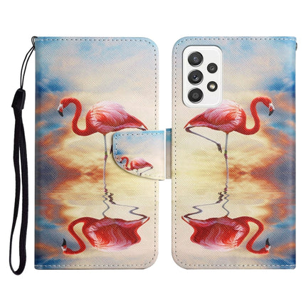 Painted Pattern Horizontal Flip Leather Case with Holder & Card Slot & Wallet, For Samsung Galaxy A52 5G / 4G