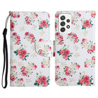 For Samsung Galaxy A52 5G / 4G / Red Peony Flower