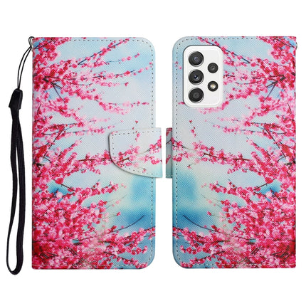 Painted Pattern Horizontal Flip Leather Case with Holder & Card Slot & Wallet, For Samsung Galaxy A52 5G / 4G