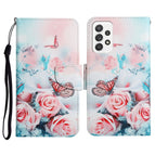 For Samsung Galaxy A52 5G / 4G / Peony Butterfly