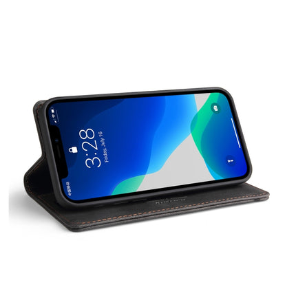 Skin Feel Anti-theft Brush Horizontal Flip Leather Case with Holder & Card Slots & Wallet, For iPhone 13 Pro Max, For iPhone 13 Pro, For iPhone 13, For iPhone 13 mini, For iPhone 12 Pro Max, For iPhone 12 / 12 Pro