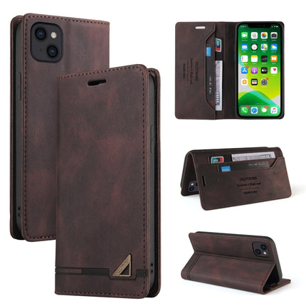Skin Feel Anti-theft Brush Horizontal Flip Leather Case with Holder & Card Slots & Wallet, For iPhone 13 Pro Max, For iPhone 13 Pro, For iPhone 13, For iPhone 13 mini, For iPhone 12 Pro Max, For iPhone 12 / 12 Pro