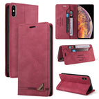 For iPhone X / XS / Wine Red