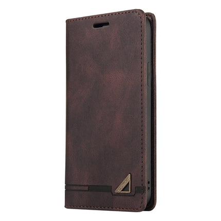 For Samsung Galaxy A03s 166mm Skin Feel Anti-theft Brush Horizontal Flip Leather Case with Holder & Card Slots & Wallet(Brown), For Samsung Galaxy A03s 166mm