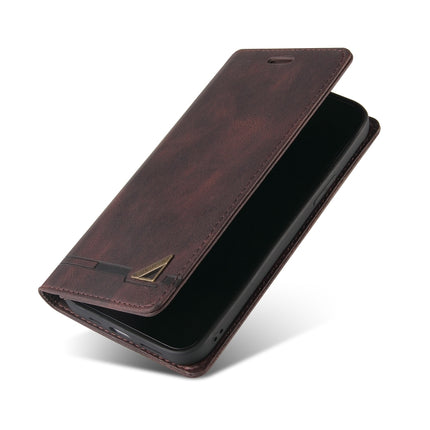 For Samsung Galaxy A03s 166mm Skin Feel Anti-theft Brush Horizontal Flip Leather Case with Holder & Card Slots & Wallet(Brown), For Samsung Galaxy A03s 166mm