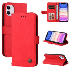 Skin Feel Life Tree Metal Button Horizontal Flip Leather Case with Holder & Card Slot & Wallet & Photo Frame & Strap, For iPhone 13 mini, For iPhone 13, For iPhone 13 Pro, For iPhone 13 Pro Max, For iPhone 12 mini, For iPhone 12 / 12 Pro