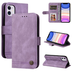 Skin Feel Life Tree Metal Button Horizontal Flip Leather Case with Holder & Card Slot & Wallet & Photo Frame & Strap, For iPhone 13 mini, For iPhone 13, For iPhone 13 Pro, For iPhone 13 Pro Max, For iPhone 12 mini, For iPhone 12 / 12 Pro