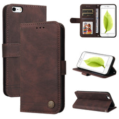 Skin Feel Life Tree Metal Button Horizontal Flip Leather Case with Holder & Card Slot & Wallet & Photo Frame & Strap, For iPhone 6 / 6s, For iPhone 6 Plus / 6s Plus