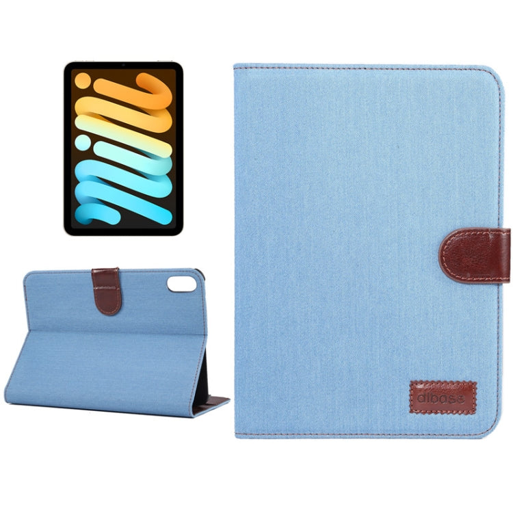 Denim Texture Smart Leder PC Tablet Hülle, Für iPad mini 6 / mini 2024