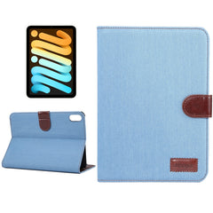 Denim Texture Smart Leder PC Tablet Hülle, Für iPad mini 6 / mini 2024