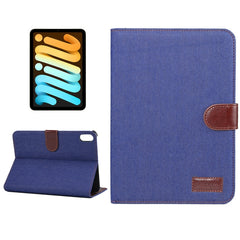 Denim Texture Smart Leder PC Tablet Hülle, Für iPad mini 6 / mini 2024