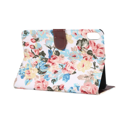 Funda de cuero inteligente con diseño de flores para iPad mini 6/mini 2024