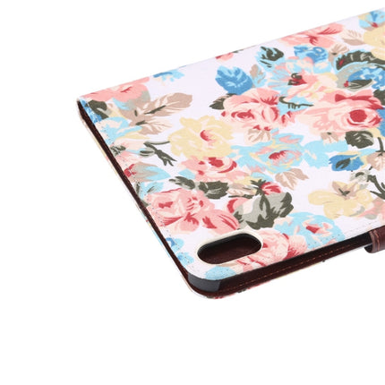 Funda de cuero inteligente con diseño de flores para iPad mini 6/mini 2024