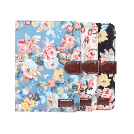 Funda de cuero inteligente con diseño de flores para iPad mini 6/mini 2024