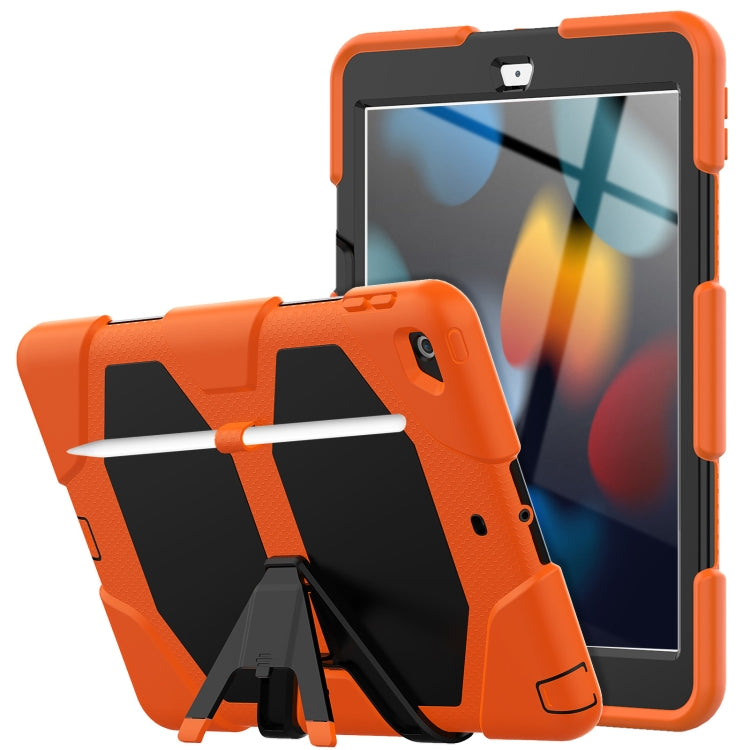 Shockproof Colorful Silicone + PC Protective Case with Holder & Pen Slot, For iPad 10.2 2021 / 2020 / 2019