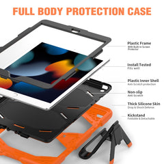 Shockproof Colorful Silicone + PC Protective Case with Holder & Pen Slot, For iPad 10.2 2021 / 2020 / 2019