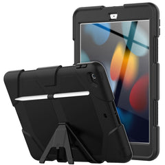 Shockproof Colorful Silicone + PC Protective Case with Holder & Pen Slot, For iPad 10.2 2021 / 2020 / 2019