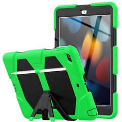 Shockproof Colorful Silicone + PC Protective Case with Holder & Pen Slot, For iPad 10.2 2021 / 2020 / 2019