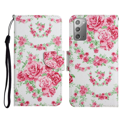 Painted Pattern Horizontal Flip Leather Case with Holder & Card Slot & Wallet, For Samsung Galaxy Note20