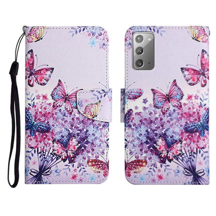 Painted Pattern Horizontal Flip Leather Case with Holder & Card Slot & Wallet, For Samsung Galaxy Note20