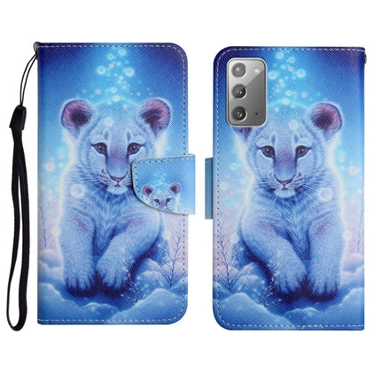 Painted Pattern Horizontal Flip Leather Case with Holder & Card Slot & Wallet, For Samsung Galaxy Note20