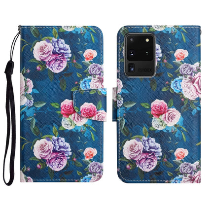 Painted Pattern Horizontal Flip Leather Case with Holder & Card Slot & Wallet, For Samsung Galaxy S20 Ultra