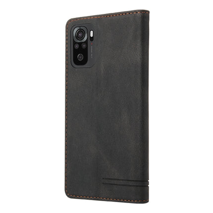 Skin Feel Anti-theft Brush Horizontal Flip Leather Case with Holder & Card Slots & Wallet, For Xiaomi Redmi Note 10, For Xiaomi Redmi Note 10 Pro, For Xiaomi Redmi 9, For Xiaomi Redmi 9A, For Xiaomi Redmi 9C, For Xiaomi Redmi 9T