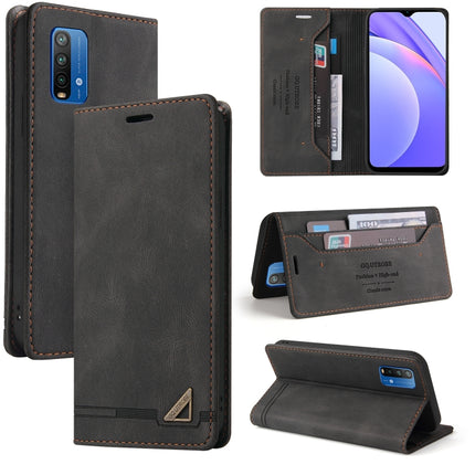 Skin Feel Anti-theft Brush Horizontal Flip Leather Case with Holder & Card Slots & Wallet, For Xiaomi Redmi Note 10, For Xiaomi Redmi Note 10 Pro, For Xiaomi Redmi 9, For Xiaomi Redmi 9A, For Xiaomi Redmi 9C, For Xiaomi Redmi 9T