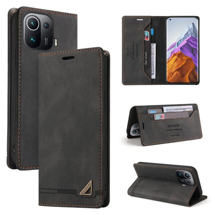 Skin Feel Anti-theft Brush Horizontal Flip Leather Case with Holder & Card Slots & Wallet, For Xiaomi Redmi Note 9 5G, For Xiaomi Redmi Note 9S, For Xiaomi Redmi Note 10 5G, For Xiaomi Redmi Note 10 Pro 5G, For Xiaomi Mi 11 Pro, For Xiaomi Mi 11 Ultra